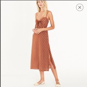 Faithful the Brand Polka Dot Midi Dress size XS